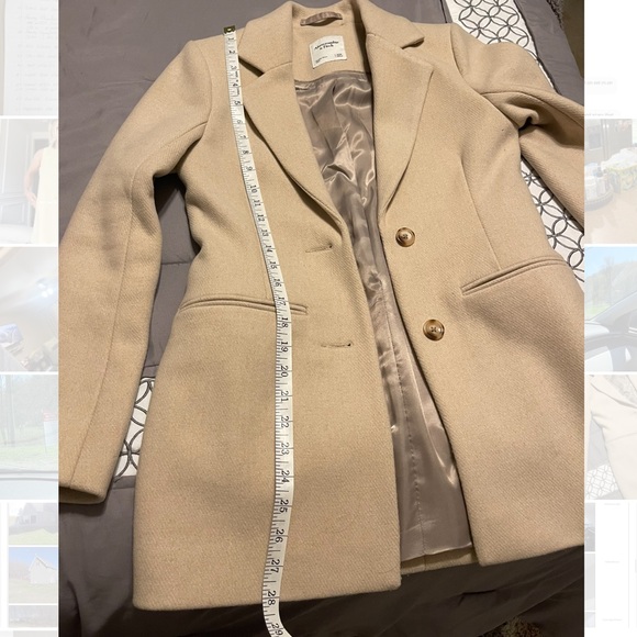 Abercrombie & Fitch Wool Blend Heavy Blazer Coat - Picture 7 of 9